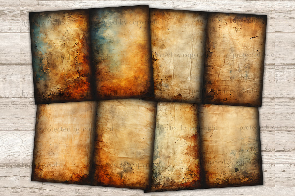 Burnt Paper Junk Journal Pages, a Texture Illustration by GlamArtZhanna (Photo 2 of 10)