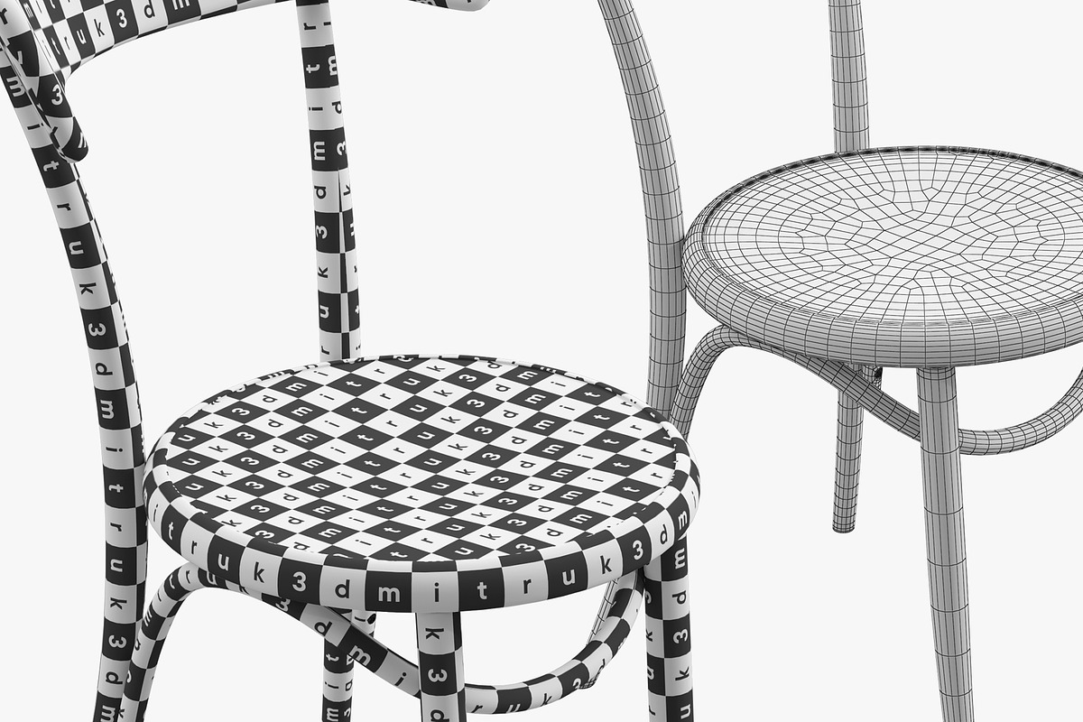 Cafestuhl by Nigel Coates, a Furniture 3D Model by 3dmitruk (Photo 11 of 12)