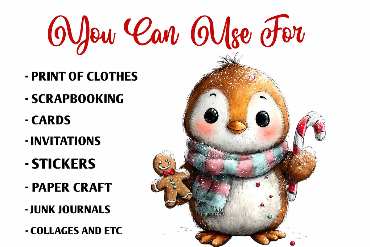 Gingerbread Christmas Clipart Bundle, a Seasonal Illustration by fashionaddict (Photo 6 of 7)
