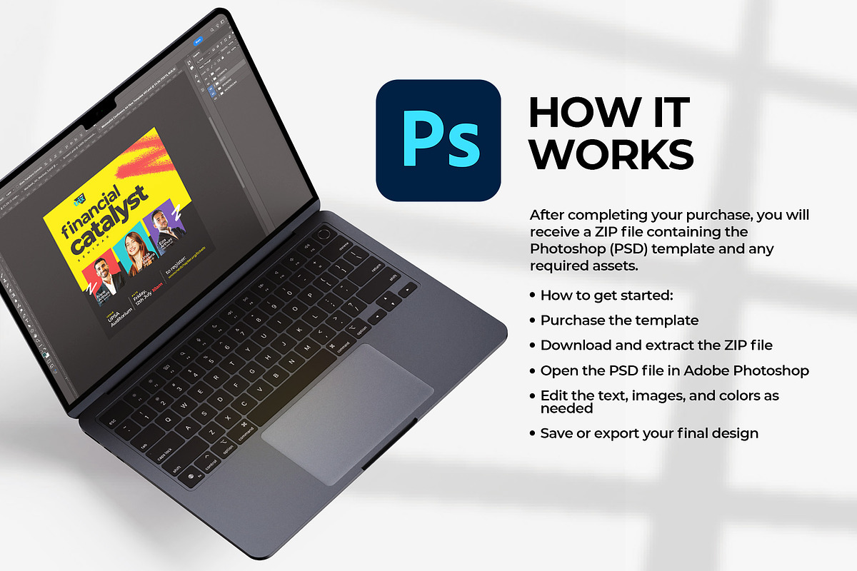 Seminar Digital Flyer | Canva & PSD, a Social Media Template by Vintage Impressions (Photo 5 of 6)