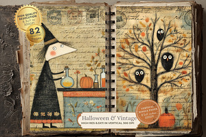 Halloween Ephemera Vintage Autumn