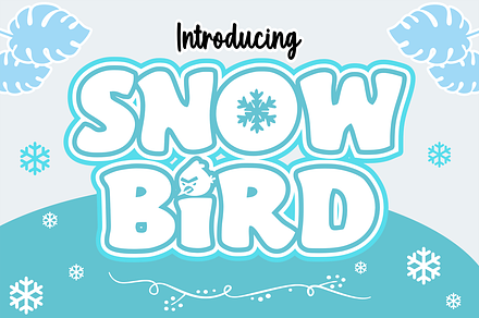 Snow Bird - Cartoon Font Types