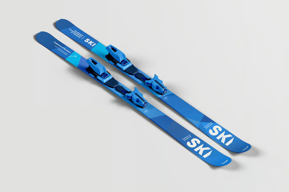 Skis Mockup, a Product Mockup by zippypixelstudio (Photo 7 of 12)