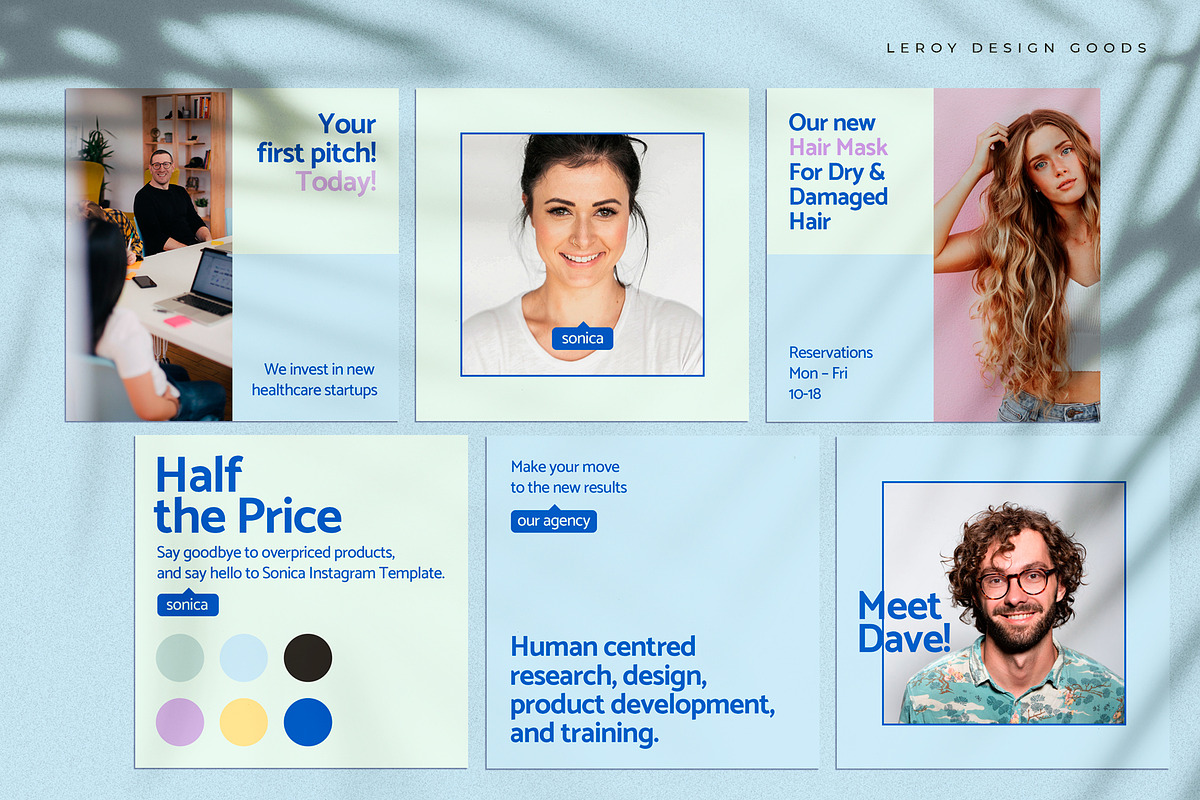 SONICA - Instagram Canva Template, a Social Media Template by LEROY Design (Photo 2 of 7)