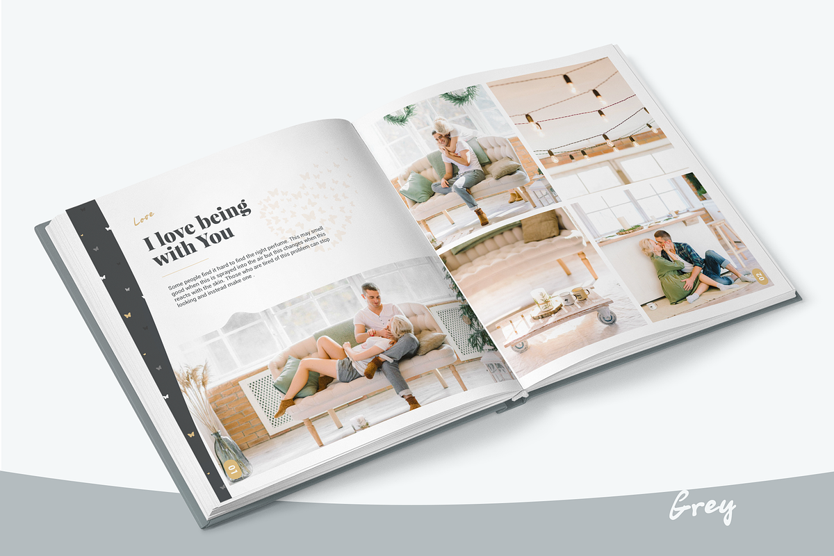 Photo Album Template - Grey, a Brochure Template by ArealPro (Photo 27 of 29)