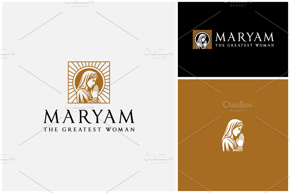 Mary Maryam Maria Christian Logo, a Branding & Logo Template by Enola99d