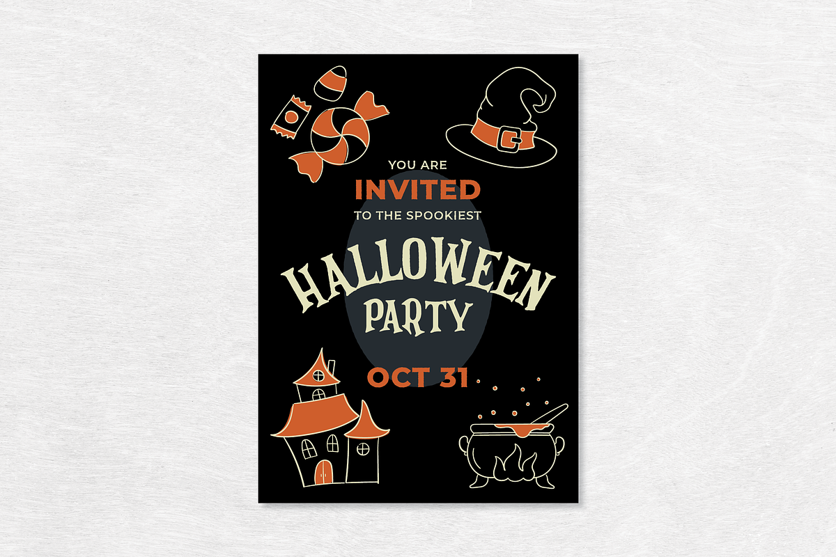 Spooky Halloween Icons, an Outline Icon by Caroline Mackay (Photo 8 of 8)