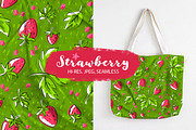 Strawberry seamless pattern, a Pattern Graphic by Melniklenart (Thumbnail 1 of 3)