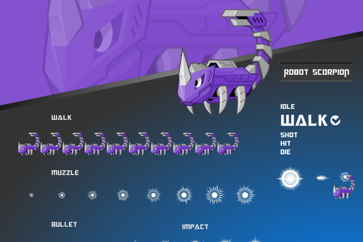 Robot Game Enemies Sprite Art Pack 3, a Graphic by ridjam (Photo 4 of 4)