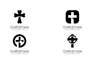 Christian Church logo creative Cross, a Graphic by T.Vooka