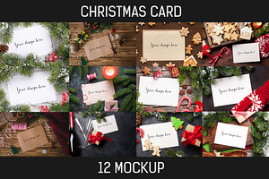 12 Christmas Mockup #4