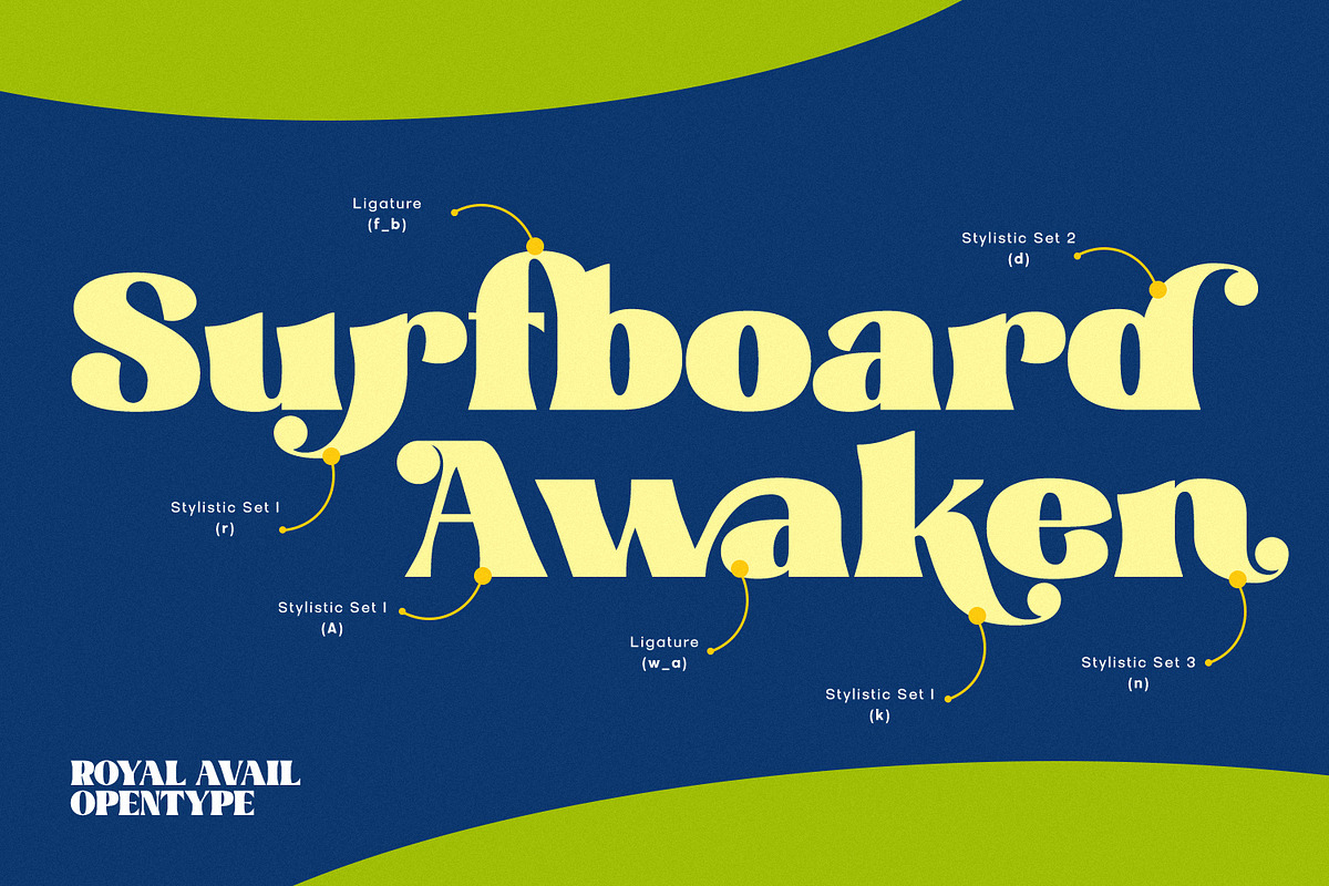 Royal Avail, a Symbol Font by Nathatype (Photo 5 of 10)