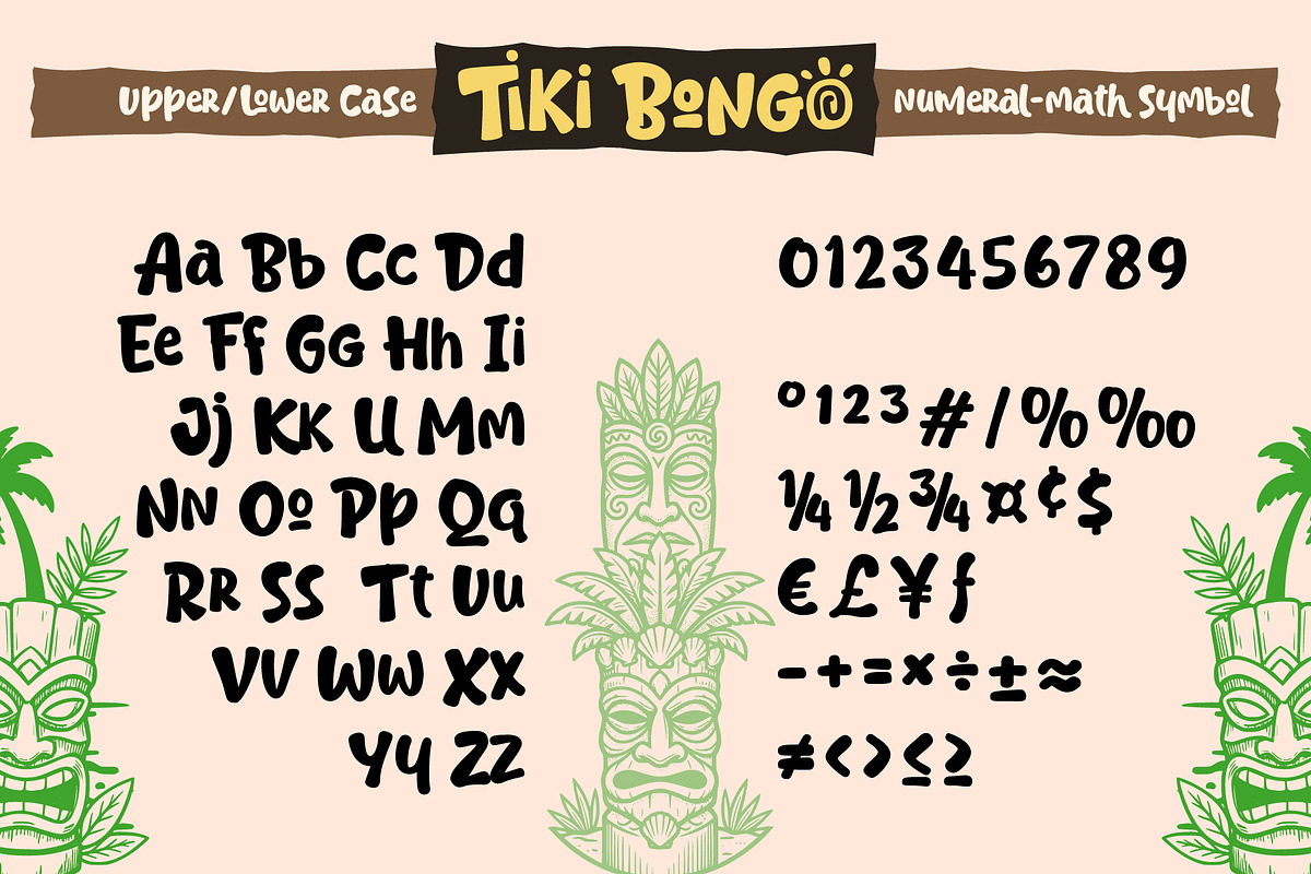 Tiki Bongo - Tropical Display Font, a Handwritten Font by Inviline.co (Photo 10 of 13)