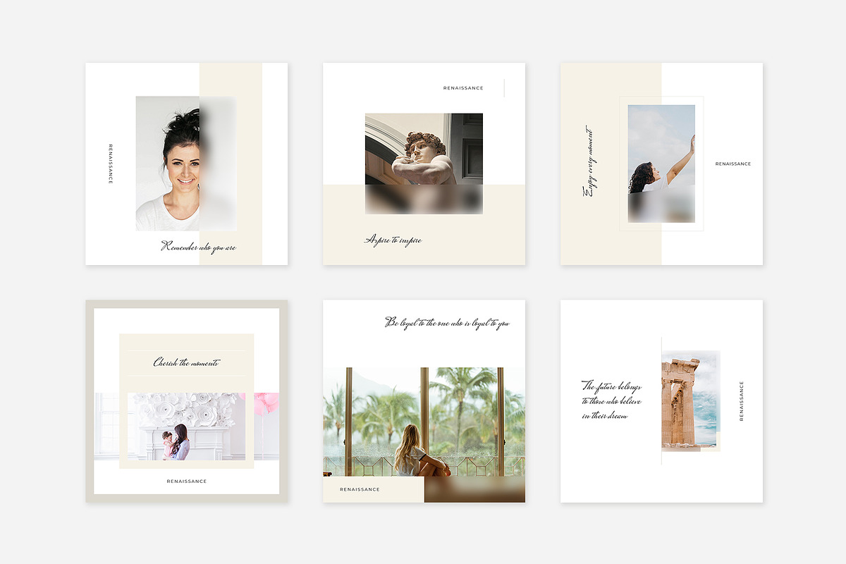 Renaissance Instagram Pack, a Social Media Template by Swiss_cube (Photo 4 of 8)