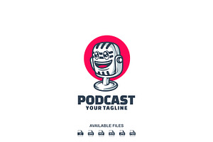 Podcast Logo, a Design Template by artchiles_design
