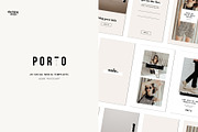 Porto Social Media Kit, a Social Media Template by The Blog Stop (Thumbnail 1 of 11)