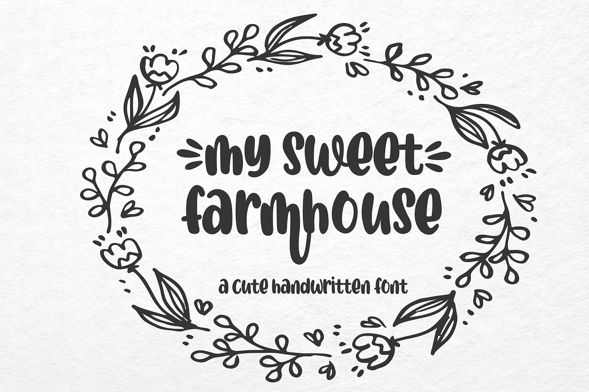 My Sweet Farmhouse, a Script Font by Mozatype (Photo 1 of 12)