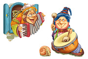 Five magical elves musicians., an Illustration by Adamskyistudio (Thumbnail 3 of 3)