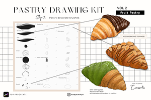 Procreate Fruit Pastry Brush Pack