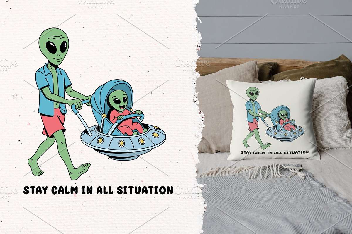 Alien life on earth 10 illustrations, a Person Illustration by gunaonedesign (Photo 6 of 13)