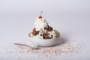 Ice cream sundae with cherry, a Food & Drink Photo by Ana Dee Photography (Thumbnail 1 of 2)
