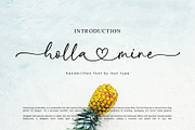 Holla Mine - Heart Swash Script Font, a Handwritten Font by Myn Type (Thumbnail 1 of 12)