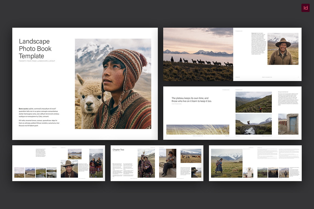 Landscape Photo Book Template, a Brochure Template by BrandPacks (Photo 1 of 8)