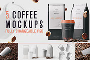 Set of Coffee MockUps, a Cups & Container Mockup by As Good As Possible (Thumbnail 1 of 13)