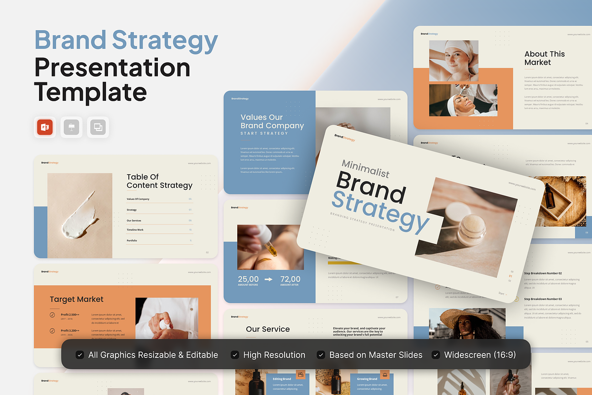 Brand Strategy PowerPoint, a Presentation Template by Annora Studio (Photo 1 of 5)