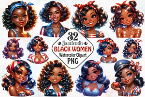 Juneteenth Black Women Sublimation, an Illustration by RobertsArt