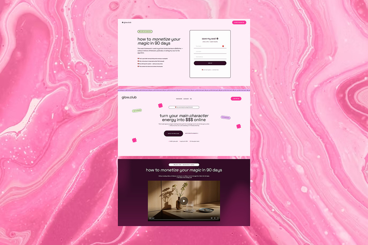 Webinar Squarespace Website Template, a Squarespace Template by Gem Media (Photo 5 of 6)