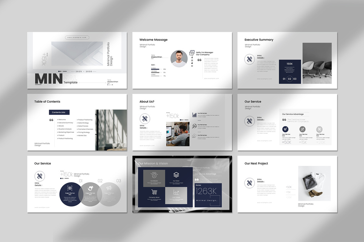 Minimal Presentation Template, a Presentation Template by Creative-Work