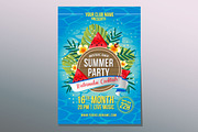 12 Summer Poster Design Template, a Flyer Template by Propylparaben (Thumbnail 7 of 11)
