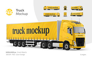 Truck Mockup Set, a Product Mockup by Country4k