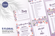 Floral Wedding Suite Canva Template, a Marketing Template by ArbaStudio (Thumbnail 1 of 5)