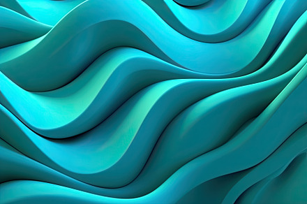 Teal 3D backdrop with seamless loops, organic patterns, dreamlike abstraction r, a Wallpaper Photo by José Manuel Gelpi