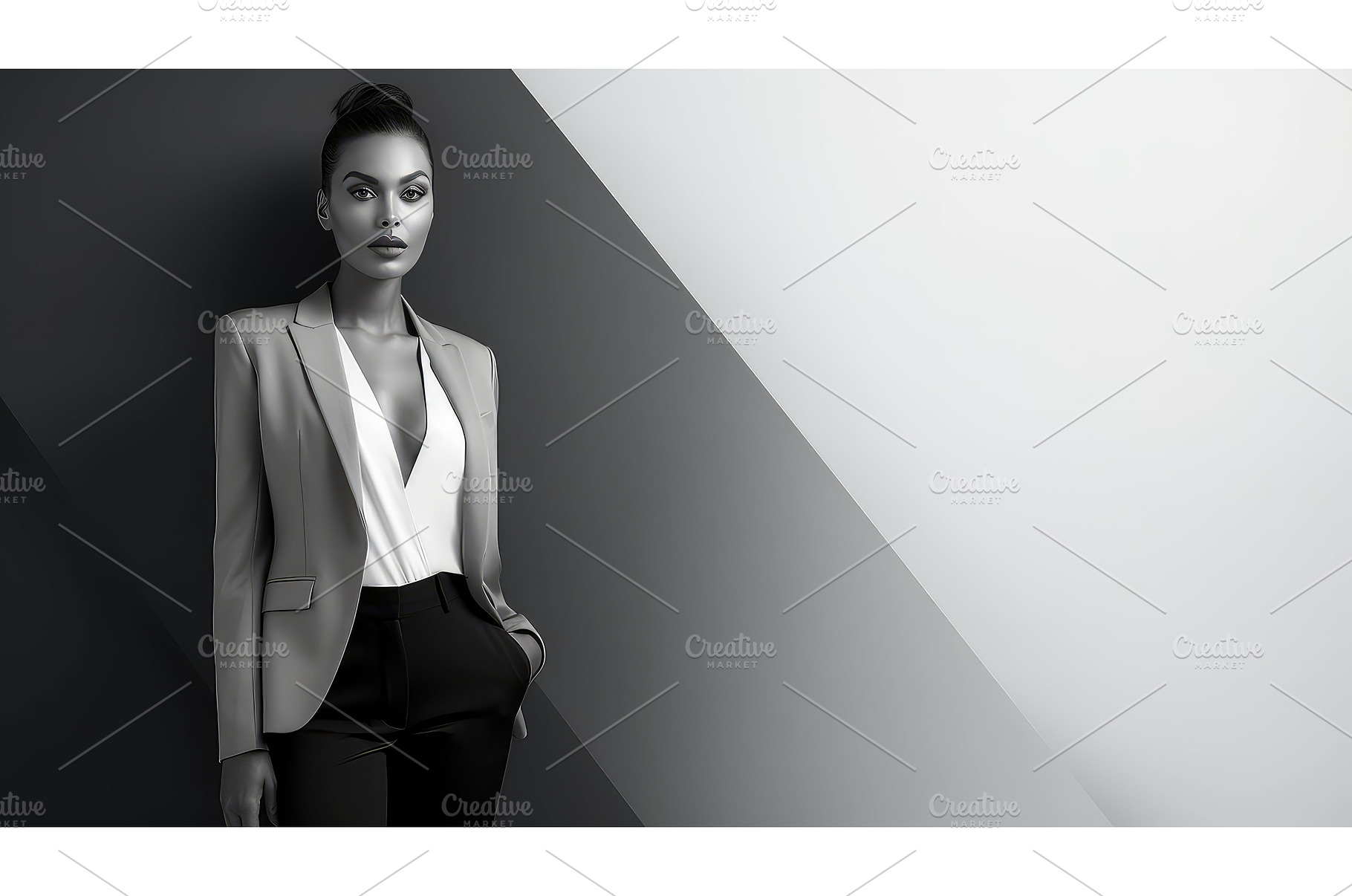 chic gradient fashion background ai, an Abstract Photo by pikepicture