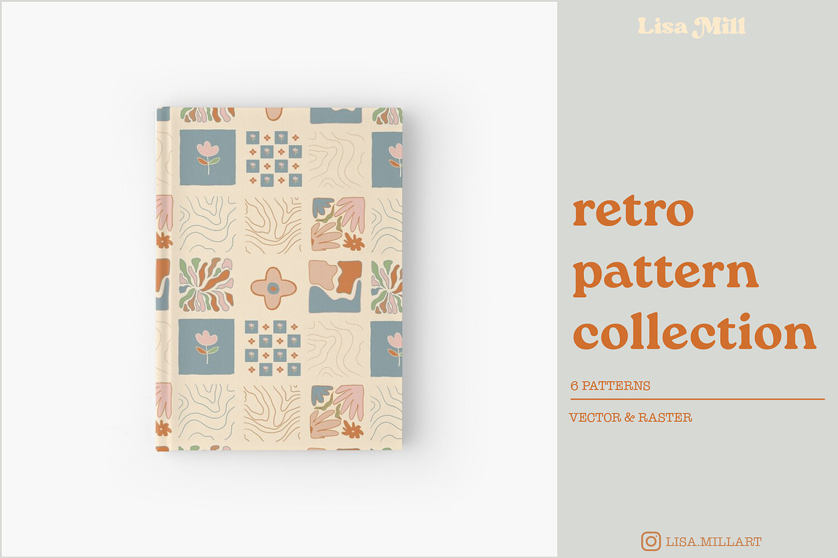 70s Retro Pattern Collection, a Pattern Graphic by Lisa Mill (Photo 7 of 7)
