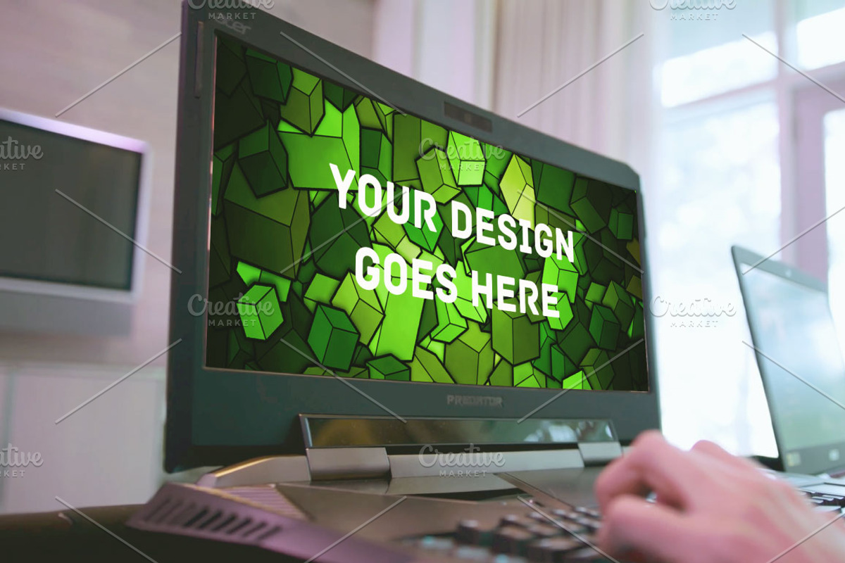Gamer Laptop Mock-up#7, a Device Mockup by Laura