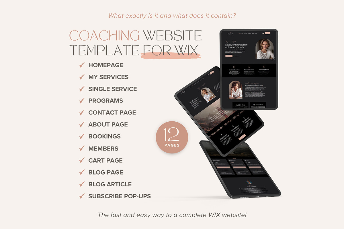 Wix Template Coaches Website, a Wix Template by vectorocean (Photo 3 of 11)