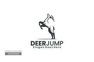 Deer Silhouette Logo, a Branding & Logo Template by ivan_artnivora