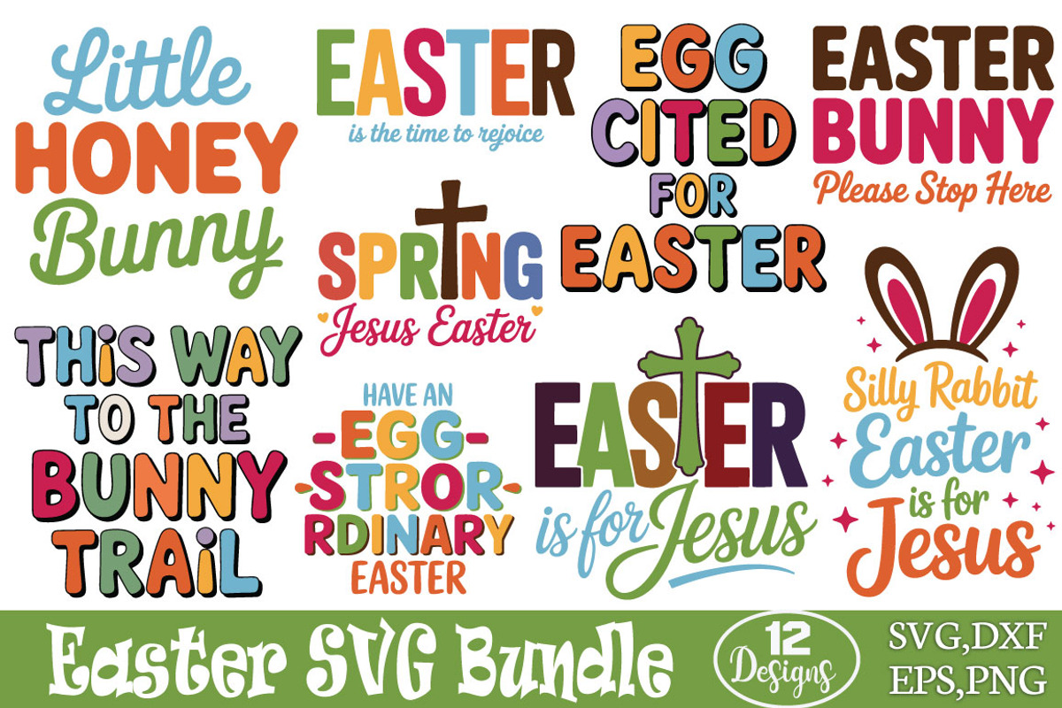 Easter SVG Bundle, an Object Graphic by DollarSmart (Photo 1 of 4)