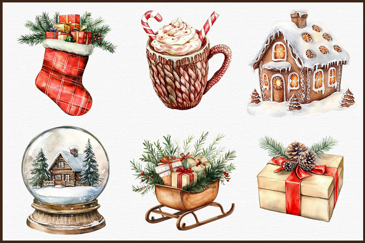 Cozy Christmas Charm Sublimation Cli, an Illustration by Sublimation Artist (Photo 3 of 6)
