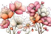 Whimsical Spring Wildflower Clipart, an Illustration by Dream Creation (Thumbnail 6 of 6)