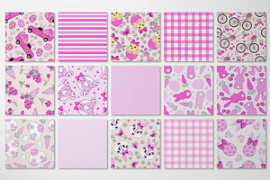 Barbie Pink Easter Pattern Set