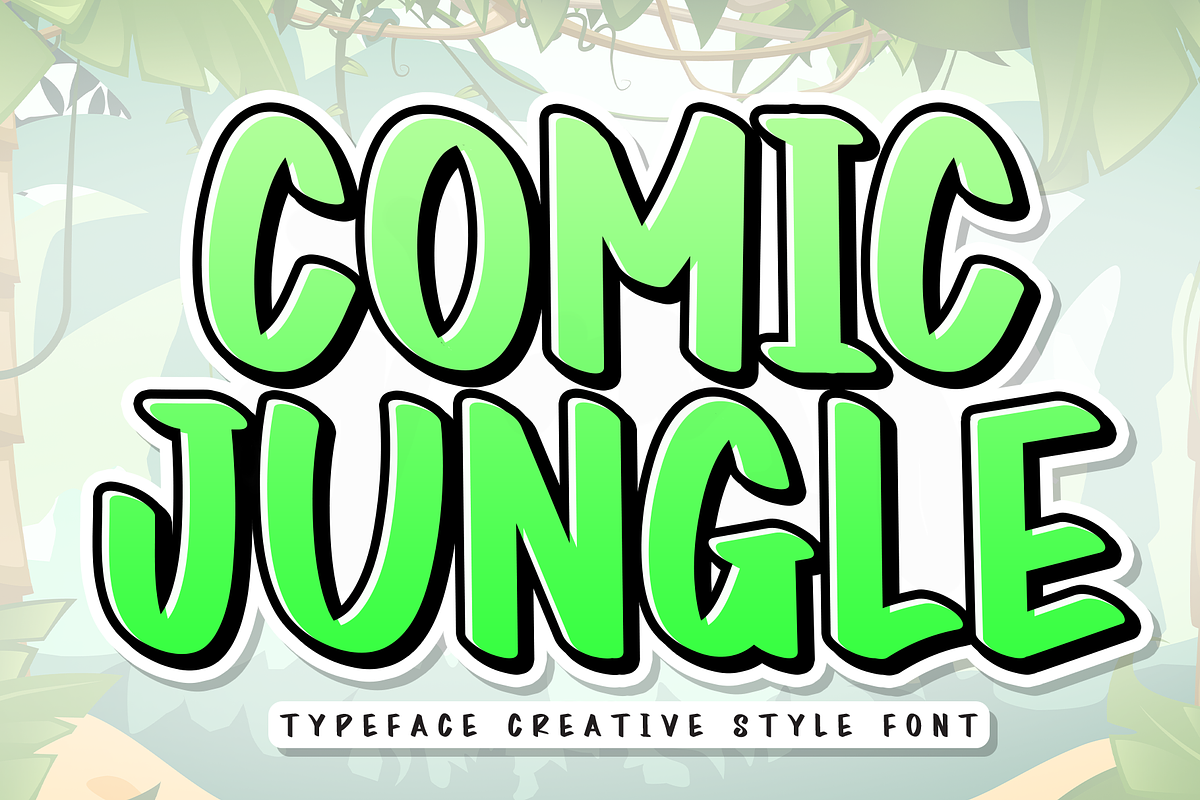 Comic Jungle | Script Font, a Script Font by Scratchones (Photo 1 of 8)