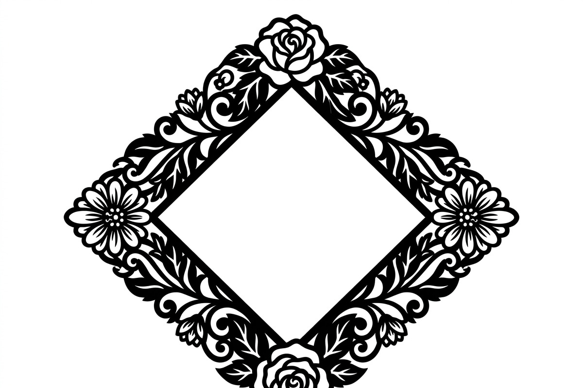 60 Romantic Diamond Wall Floral, a Decorative Illustration by Amazin_art (Photo 39 of 45)