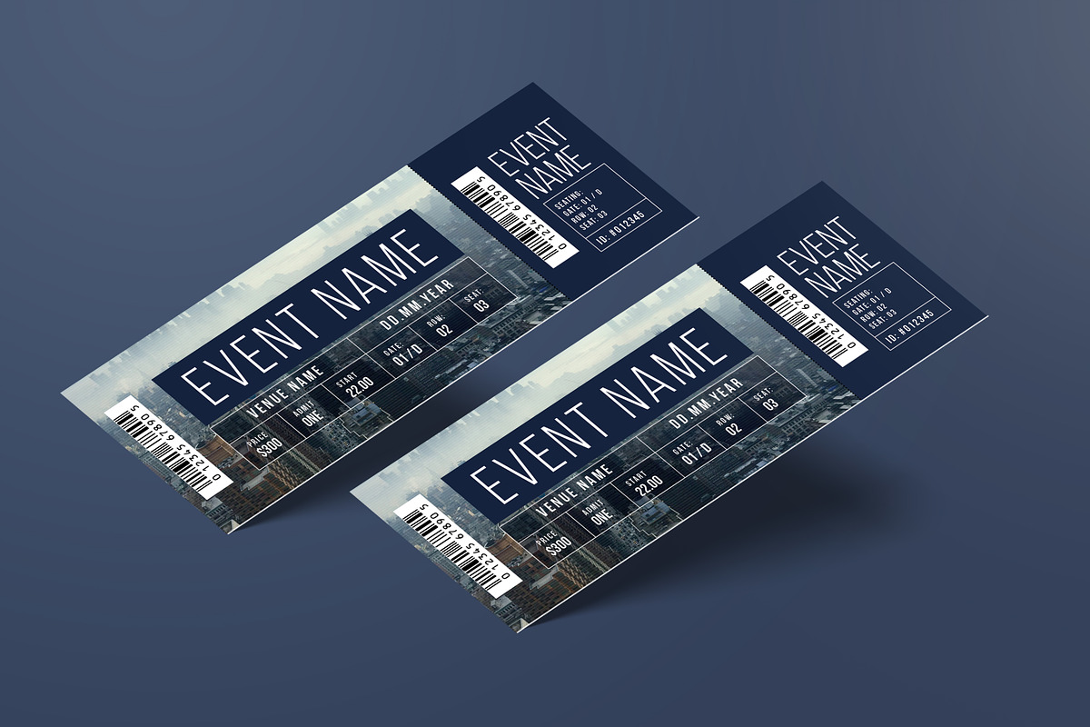 Event Ticket, a Card Template by Guuver (Photo 1 of 3)