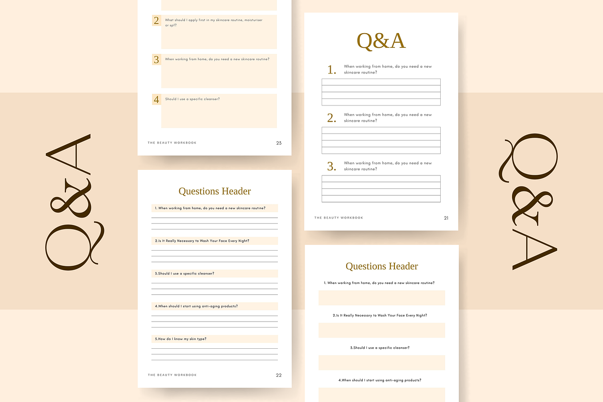 Workbook Beauty Skincare - CANVA, a Templates & Theme by Azruca (Photo 7 of 12)