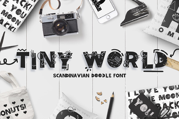 Tiny World! Scandinavian Doodle Font preview 8